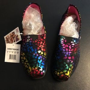 BOBS Skechers metallic rainbow flats - 9